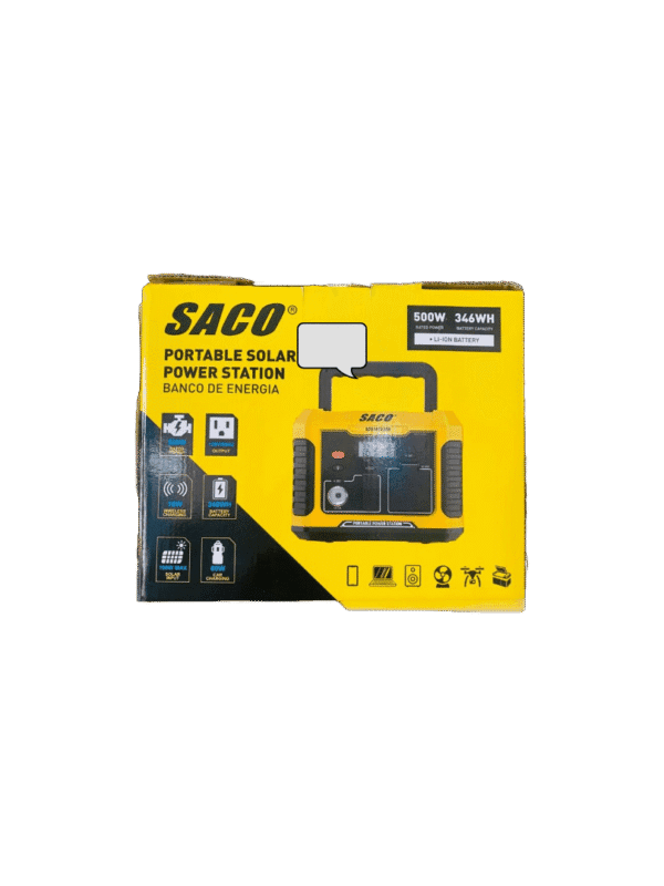 Estación de Energía 500W SACO | Fuente de Energía Portátil Compacta | Garantía de 1 Mes