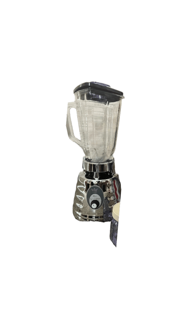 Licuadora JMD de 600W, Vaso de Cristal y Base de Acero Inoxidable, Incluye Medidor y Moledor, Garantía 1 mes