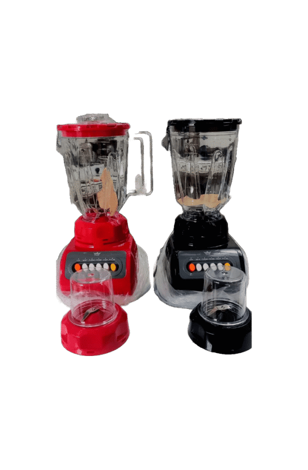 Licuadora JMD de 1.5 litros con Moledora, Color Rojo y Negro, Garantía 15 días