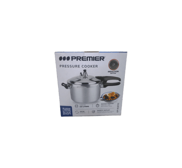 Olla de Presión Premier de 4 Litros – Compatible con Cocinas de Inducción y Gas + Garantía 1 Mes