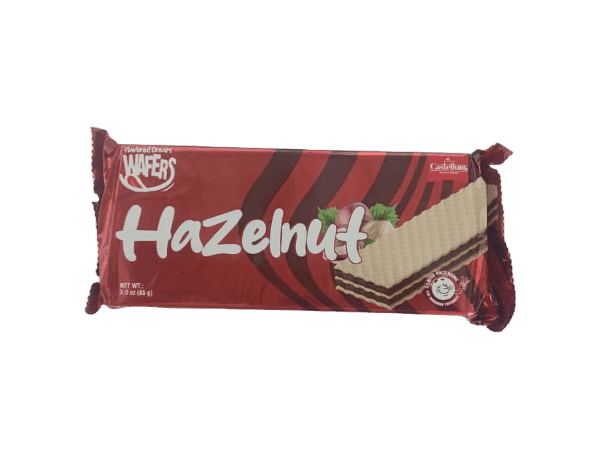 Wafers Hazelnut 85g | Barquillos Dulces con Relleno de Avellana Crujiente