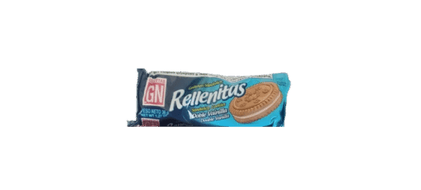 Galletas Rellenitas GN 32g – Galletas Dulces con Relleno Cremoso, Snack Práctico para Niños y Adultos, Ideal para Meriendas Escolares, Loncheras o Picoteo Diario