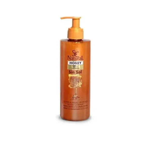 Champú de Miel S&C Natural Honey 400ml – Sin Sal, Hidratación Profunda y Suavidad Natural para Todo Tipo de Cabello