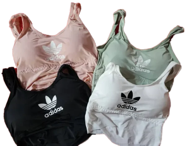 Blusas Cortas Adidas para Mujer – Ropa Deportiva Moderna, Diseño Crop Top con Logo, Ideal para Entrenamiento o Uso Diario, 100% Original