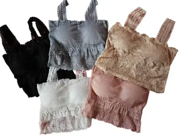 Blusas Cortas de Encaje para Mujer – Elegantes y Sensuales, Estilo Crop Top Transparente, Ideal para Eventos, Citas o Moda Casual Chic