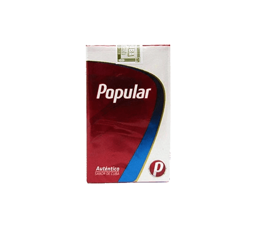 Cigarro Popular Rojo – Paquete de Cigarrillos Cubanos – Sabor Intenso y Clásico