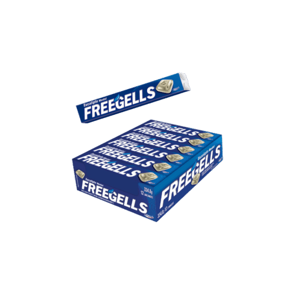 Menta Plus Freegells – Caramelos Refrescantes con Sabor Intenso a Menta, Estilo Mentolado