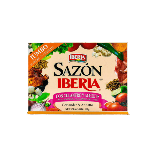 Sazón Iberia Paquete de 5g – Condimento Completo para Realzar Sabores – Ideal para Arroces, Carnes y Guisos