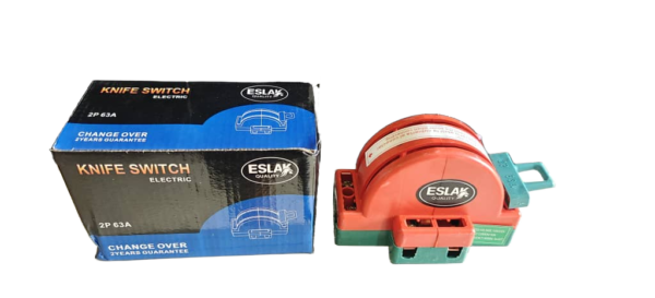 Interruptor de Cuchilla Eslak 63A 2 Polos Interruptor de Cuchilla Eslak 63A 2 Polos